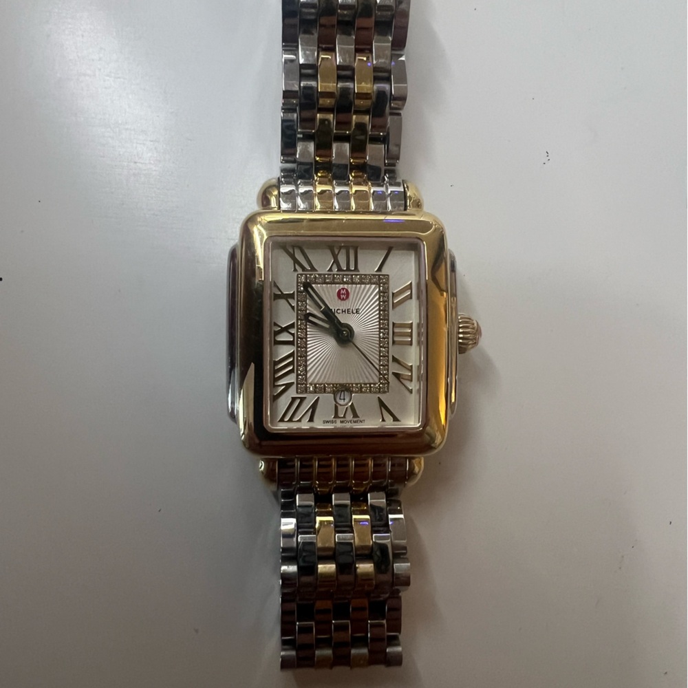 MICHELE
Watch
Deco Madison Mid Two-Tone Diamond-Dial